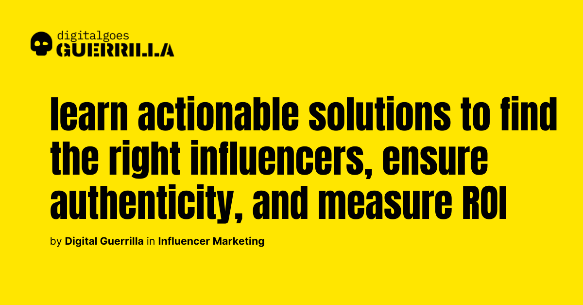 What challenges can arise in influencer marketing, and how do you address them?