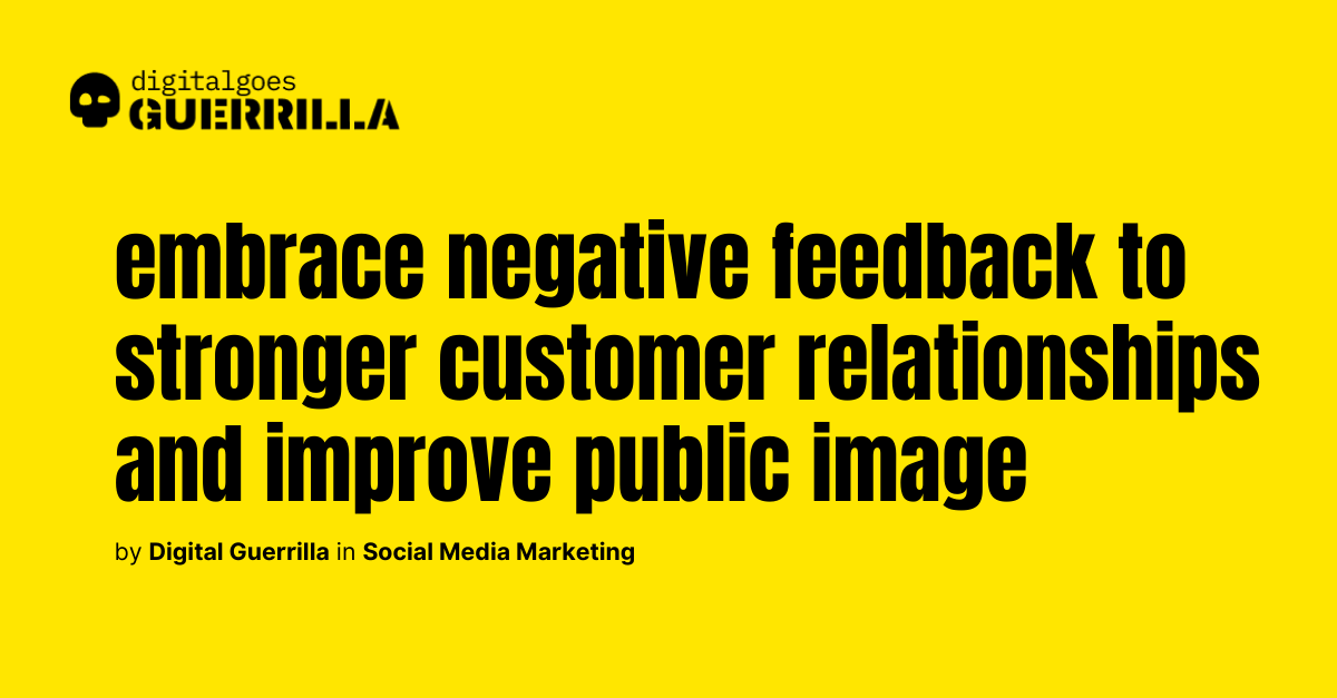 How do you handle negative comments on social media?