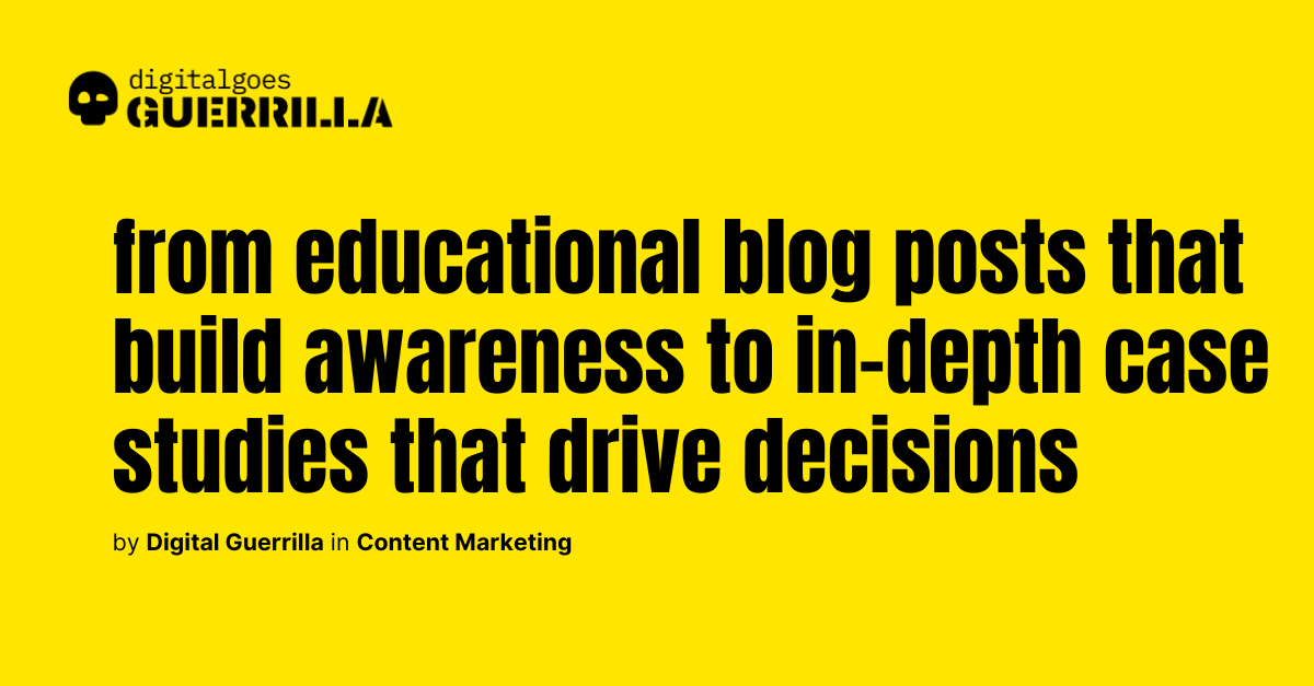 What types of content are effective for different stages of the sales funnel?