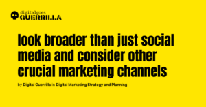 digitalgoesguerrilla - digital marketing strategy and planning_ How to identify the most relevant channels for your target audience