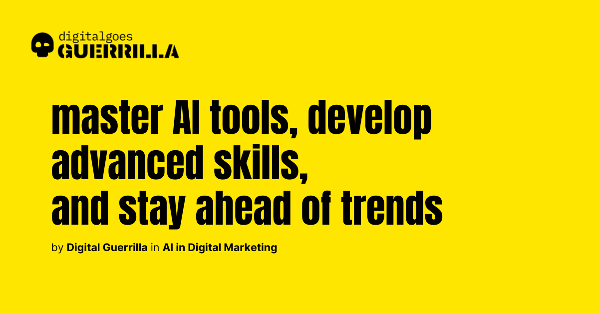 How to use AI in Digital Marketing Career and Professional Development?